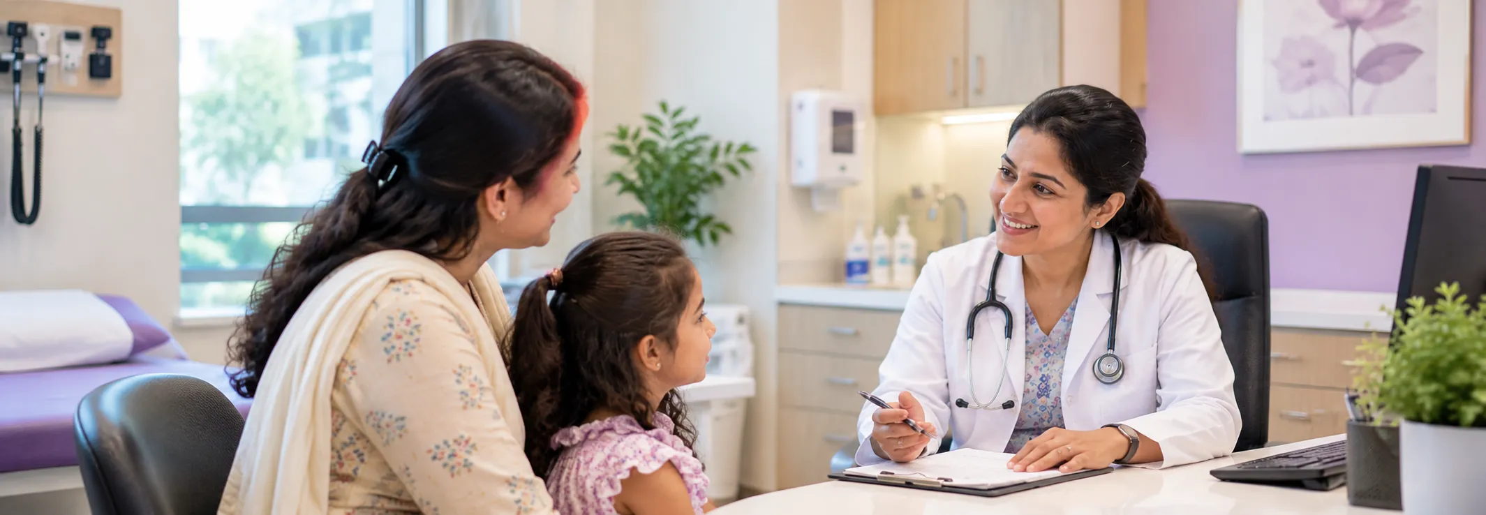 A doctor consulting with a patient